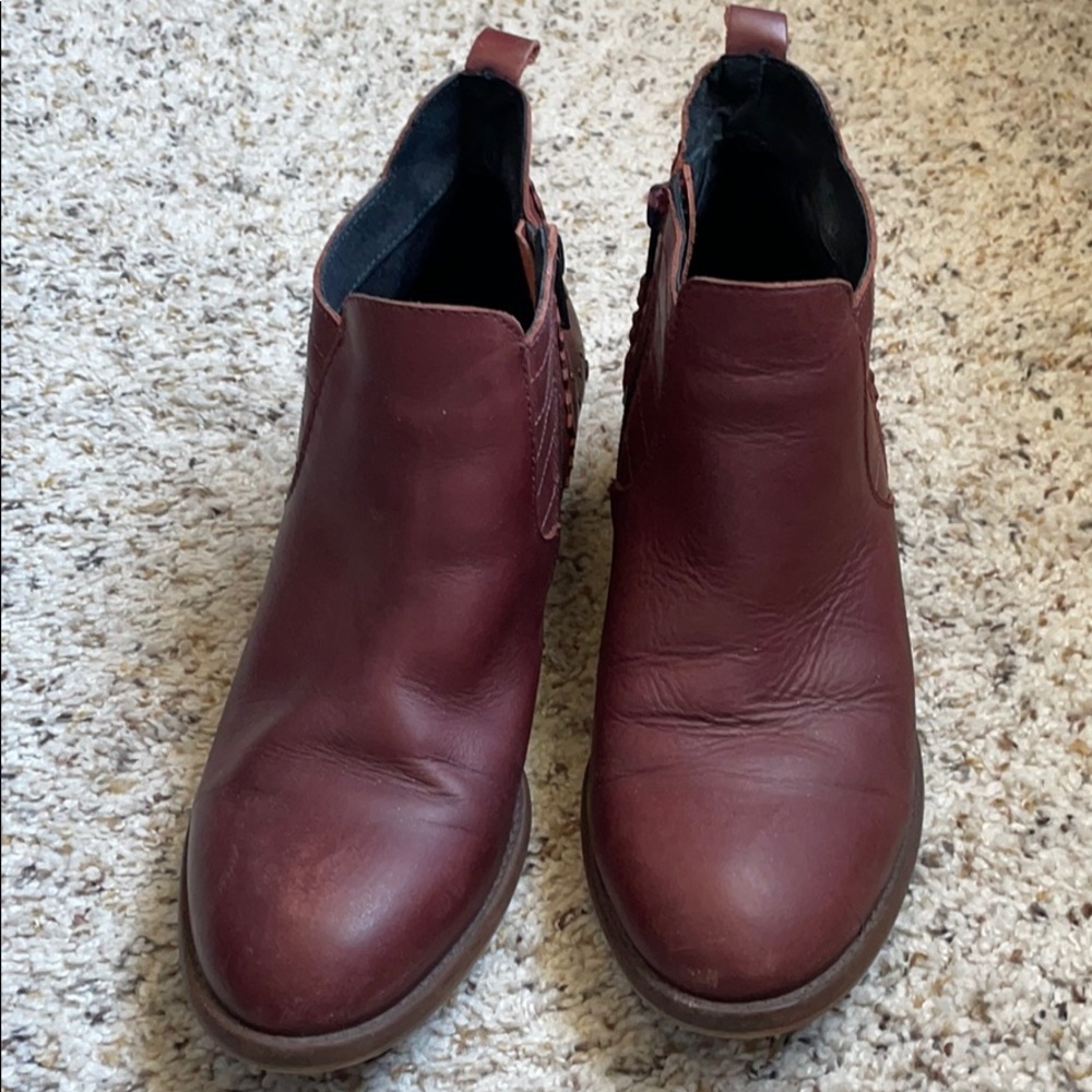 Leather booties